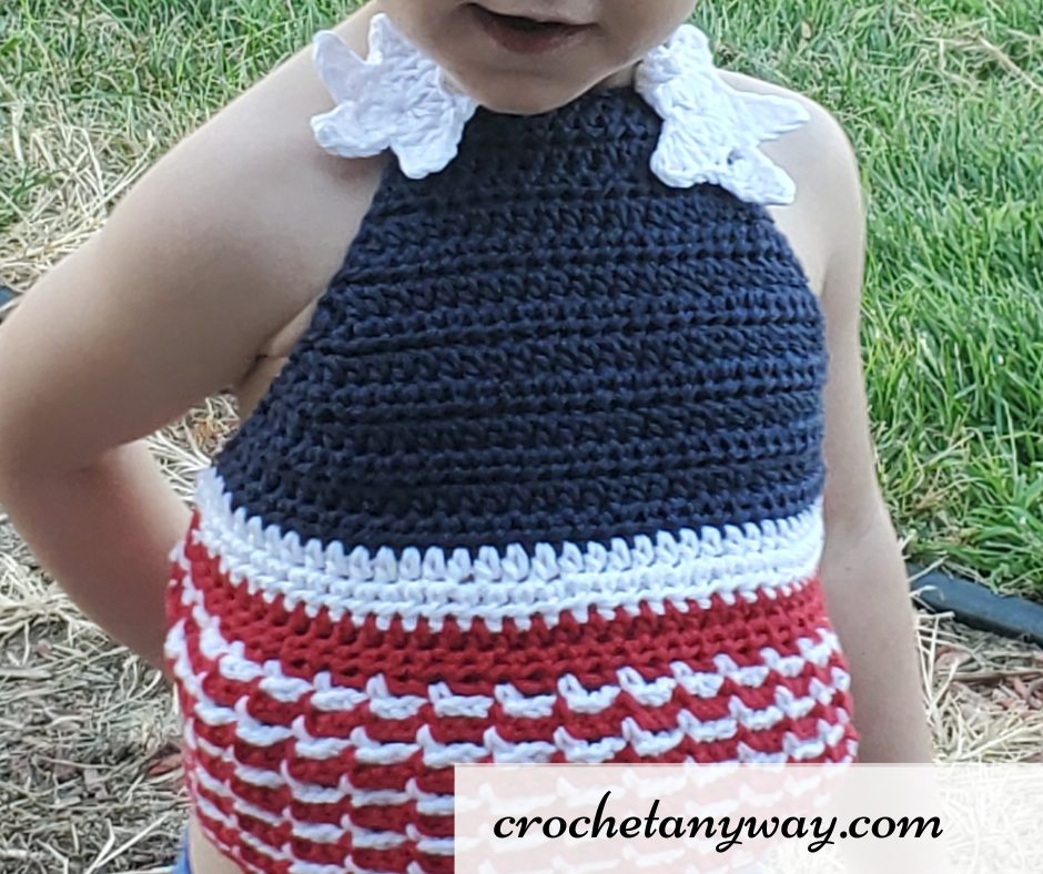 Free Pattern for your little Cutie: American Beauty Toddler Halter